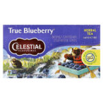 Herbal Tea, True Blueberry®, без кофеина, 20 чайных пакетиков, 45 г (1,6 унции) — Celestial Seasonings