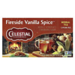 Herbal Tea, Fireside Vanilla Spice™, без кофеина, 20 чайных пакетиков, 43 г (1,5 унции) — Celestial Seasonings