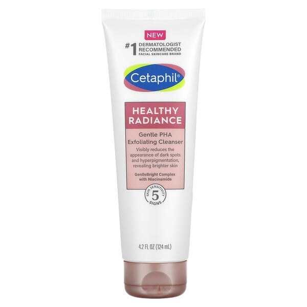 cet11602_v_8.jpg Healthy Radiance, нежное отшелушивающее очищающее средство с ПГК, 124 мл (4,2 жидк. унц.) — Cetaphil