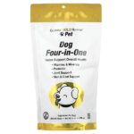 Pet, добавка 4 в 1 для собак, 120 жевательных таблеток, 480 г (16,93 унции) — California Gold Nutrition