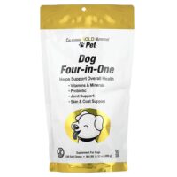 Pet, добавка 4 в 1 для собак, 120 жевательных таблеток, 480 г (16,93 унции) — California Gold Nutrition