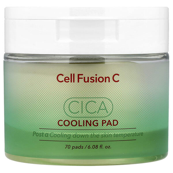 cfc62562_v_29.jpg Cica Cooling Pad, 70 подушечек, 180 мл (6,08 жидк. Унции) — Cell Fusion C