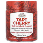 Tart Cherry, ежедневная поддержка метаболизма, вишня, 60 жевательных таблеток (200 мг в 1 жевательной мармеладке) — Country Farms