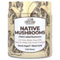 Native Mushrooms, со вкусом колы, 60 жевательных мармеладок — Country Farms