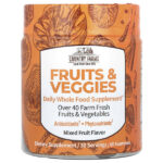 Fruits & Veggies, ежедневная цельнопищевая добавка, ассорти фруктов, 60 жевательных таблеток — Country Farms