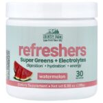 Refreshers, суперзелень и электролиты, со вкусом арбуза, 198 г (6,98 унции) — Country Farms