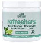 Refreshers, суперзелень и электролиты, со вкусом мятного и мохито, 198 г (6,98 унции) — Country Farms