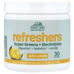 Refreshers, суперзелень и электролиты, со вкусом пина колады, 198 г (6,98 унции) — Country Farms