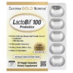 LactoBif® 100, пробиотики, 100 млрд КОЕ, 30 растительных капсул — California Gold Nutrition