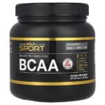 Sport, BCAA в порошке, аминокислоты с разветвлённой цепью AjiPure® с L-лейцином, L-изолейцином и L-валином, 454 мг (1 фунт) — California Gold Nutrition