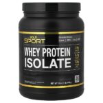 Sport, изолят сывороточного протеина, без добавок, 454 г (1 фунт) — California Gold Nutrition