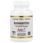 чистый исландский астаксантин Astalif®, 12 мг, 120 растительных капсул — California Gold Nutrition