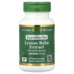 EuroHerbs™, экстракт мелиссы лекарственной, качество Euromed, 500 мг, 60 растительных капсул — California Gold Nutrition
