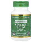 EuroHerbs®, экстракт корня крапивы, качество Euromed, 250 мг, 60 растительных капсул — California Gold Nutrition