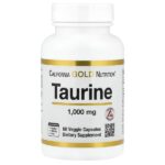 таурин, 1000 мг, 60 растительных капсул — California Gold Nutrition
