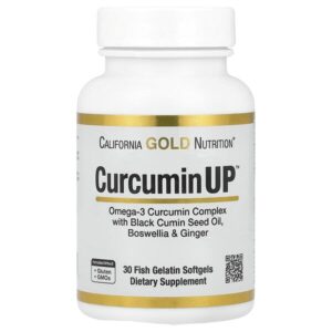 CurcuminUP™, 30 капсул из рыбьего желатина — California Gold Nutrition