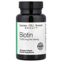 биотин, 10 000 мкг, 90 вегетарианских капсул — California Gold Nutrition