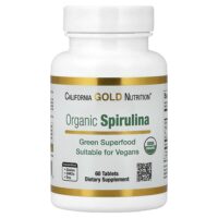органическая спирулина, 60 таблеток (500 мг в 1 таблетке) — California Gold Nutrition