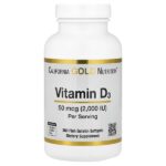 витамин D3, 50 мкг (2000 МЕ), 360 рыбно-желатиновых капсул — California Gold Nutrition