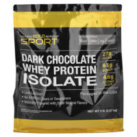 Sport, изолят сывороточного протеина со вкусом тёмного шоколада, 2,27 кг (5 фунтов) — California Gold Nutrition
