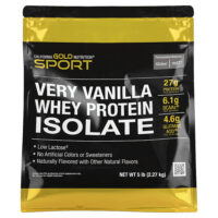 изолят сывороточного протеина, с ванильным вкусом, 2,27 кг (5 фунтов) — California Gold Nutrition