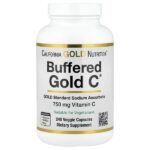 Buffered Gold C®, аскорбат натрия (витамин C) GOLD Standard, 240 растительных капсул — California Gold Nutrition