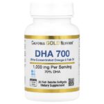 DHA 700, рыбий жир, ультраконцентрированный, 1000 мг, 30 капсул из рыбьего желатина — California Gold Nutrition