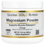 магний в растворимом порошке, со вкусом апельсина, 380 г (13,4 унции) — California Gold Nutrition