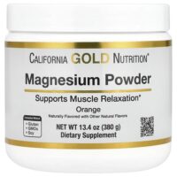 магний в растворимом порошке, со вкусом апельсина, 380 г (13,4 унции) — California Gold Nutrition