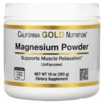 магний в растворимом порошке с нейтральным вкусом, 283 г (10 унций) — California Gold Nutrition