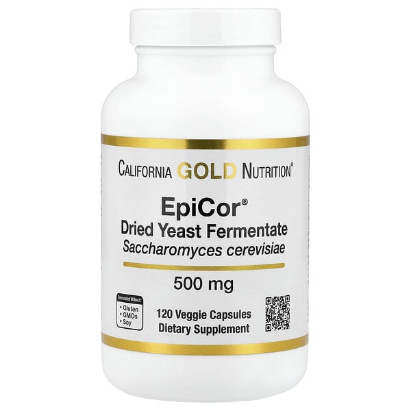 cgn01566_v_123.jpg Epicor®, сухой дрожжевой ферментат, 500 мг, 120 растительных капсул — California Gold Nutrition