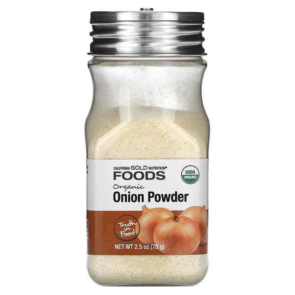 cgn01720_v_52.jpg Foods, органический луковый порошок, 70 г (2,5 унции) — California Gold Nutrition