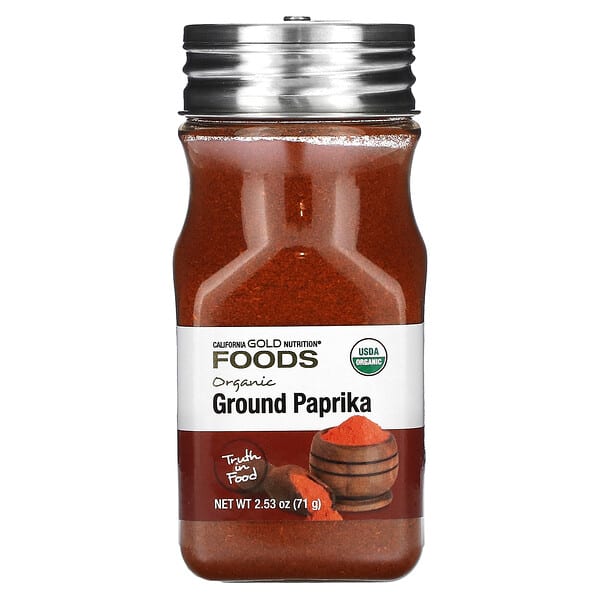 cgn01722_v_44.jpg Foods, органическая паприка, молотая, 71 г (2,53 унции) — California Gold Nutrition