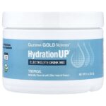 Beverces, HydrationUP®, смесь для приготовления электролитического напитка с кальцием, калием, витамином C и витамином E, тропический вкус, 227 г (8 унций) — California Gold Nutrition