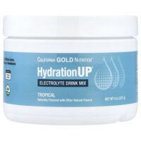 Beverces, HydrationUP®, смесь для приготовления электролитического напитка с кальцием, калием, витамином C и витамином E, тропический вкус, 227 г (8 унций) — California Gold Nutrition