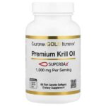 масло криля премиального качества с Superba2™, 1000 мг, 60 капсул — California Gold Nutrition