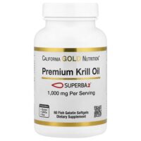 масло криля премиального качества с Superba2™, 1000 мг, 60 капсул — California Gold Nutrition