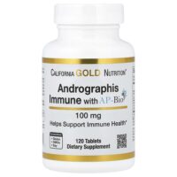Andrographis Immune с AP-Bio, экстракт андрографиса с витамином C и цинком, 100 мг, 120 таблеток — California Gold Nutrition