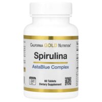 спирулина, органический комплекс AstaBlue, 60 таблеток — California Gold Nutrition