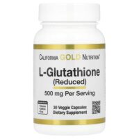L-глутатион (восстановленный), 500 мг, 30 растительных капсул — California Gold Nutrition