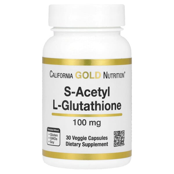 cgn01899_v_50.jpg S-ацетил-L-глутатион, 100 мг, 30 растительных капсул — California Gold Nutrition