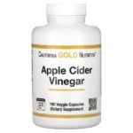 яблочный уксус, 180 растительных капсул (450 мг в 1 капсуле) — California Gold Nutrition
