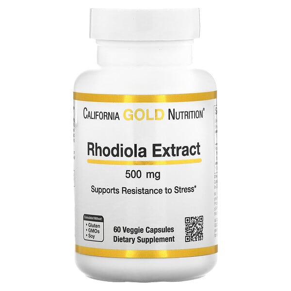 cgn02029_v_48.jpg экстракт родиолы, 500 мг, 60 вегетарианских капсул — California Gold Nutrition