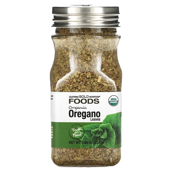cgn02037_v_8.jpg Foods, органический орегано, 22,6 г (0,80 унции) — California Gold Nutrition