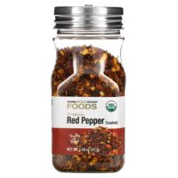 Foods, органический измельчённый красный перец, 43 г (1,55 унции) — California Gold Nutrition