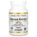 экстракт бакопы, 320 мг, 120 растительных капсул — California Gold Nutrition