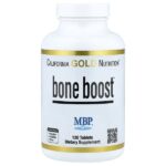 Bone Boost®, добавка для здоровья костей с кальцием, магнием, витамином C и калием, 120 таблеток — California Gold Nutrition