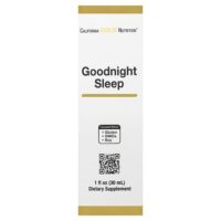 Goodnight Sleep, добавка для спокойного сна со свежими семенами молочного овса, зверобоем, шлемником и пассифлорой, 30 мл (1 жидк. унция) — California Gold Nutrition