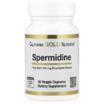 спермидин, экстракт ростков риса, 1 мг, 30 растительных капсул — California Gold Nutrition