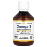 Oslomega®, норвежский рыбий жир с омега-3 повышенной силы действия, натуральный лимонный вкус, 200 мл (6,7 жидк. унции) — California Gold Nutrition